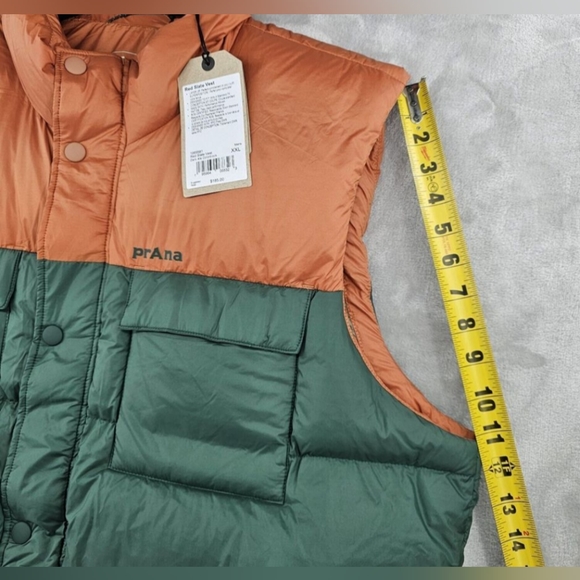 NWT🔥Down PrAna Red Slate Vest 🌎Fishing, Hiking, Hunting & Casual Gear - Picture 7 of 11